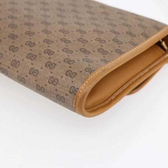 GUCCI Micro GG Supreme Shoulder Bag PVC Beige Gold 004 89 0265 Auth ki6121 - Picture 4 of 16